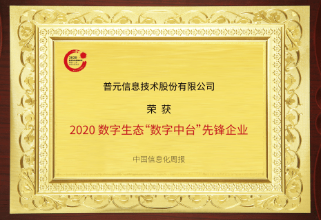2020年数字生态"数字中台"先锋企业
