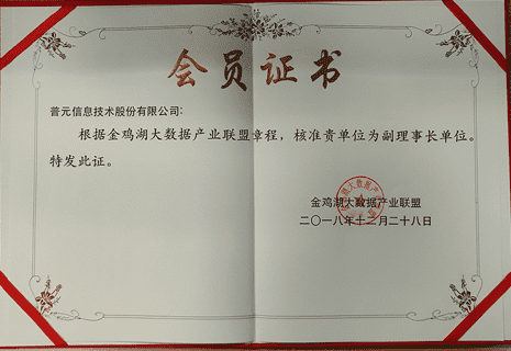 金鸡湖大数据产业联盟副理事长单位